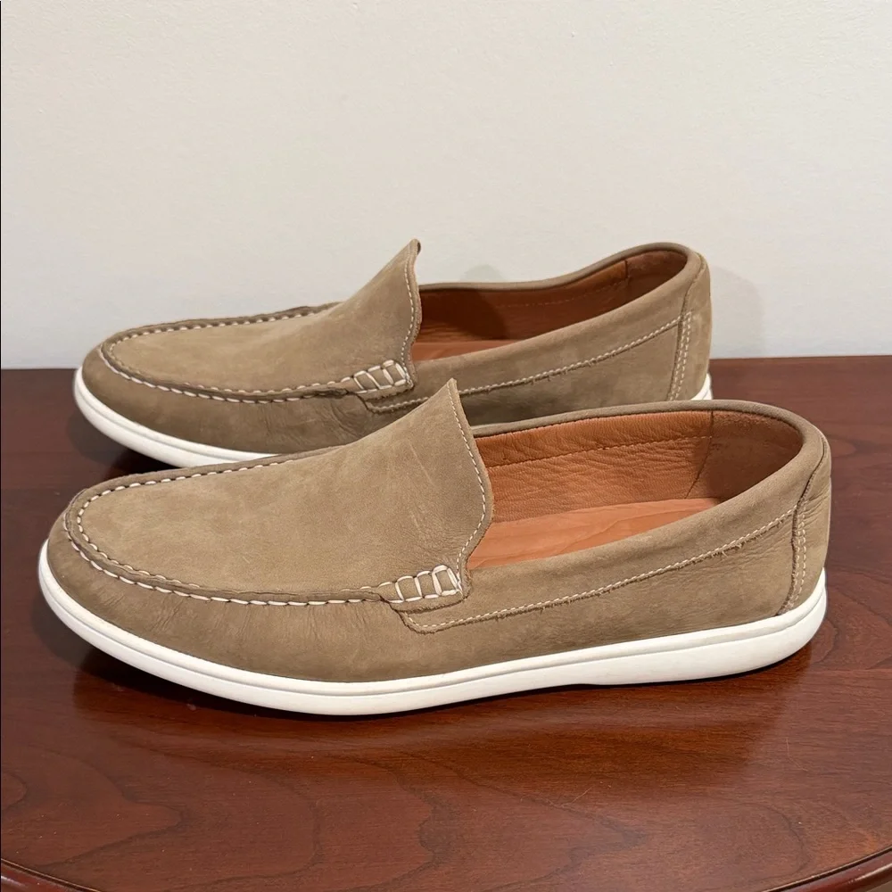 Johnston & Murphy Tan Slip-On Loafers
